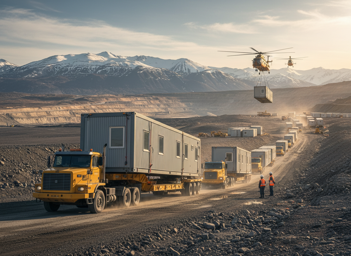 Modular Building Logistics for Remote Industrial Projects