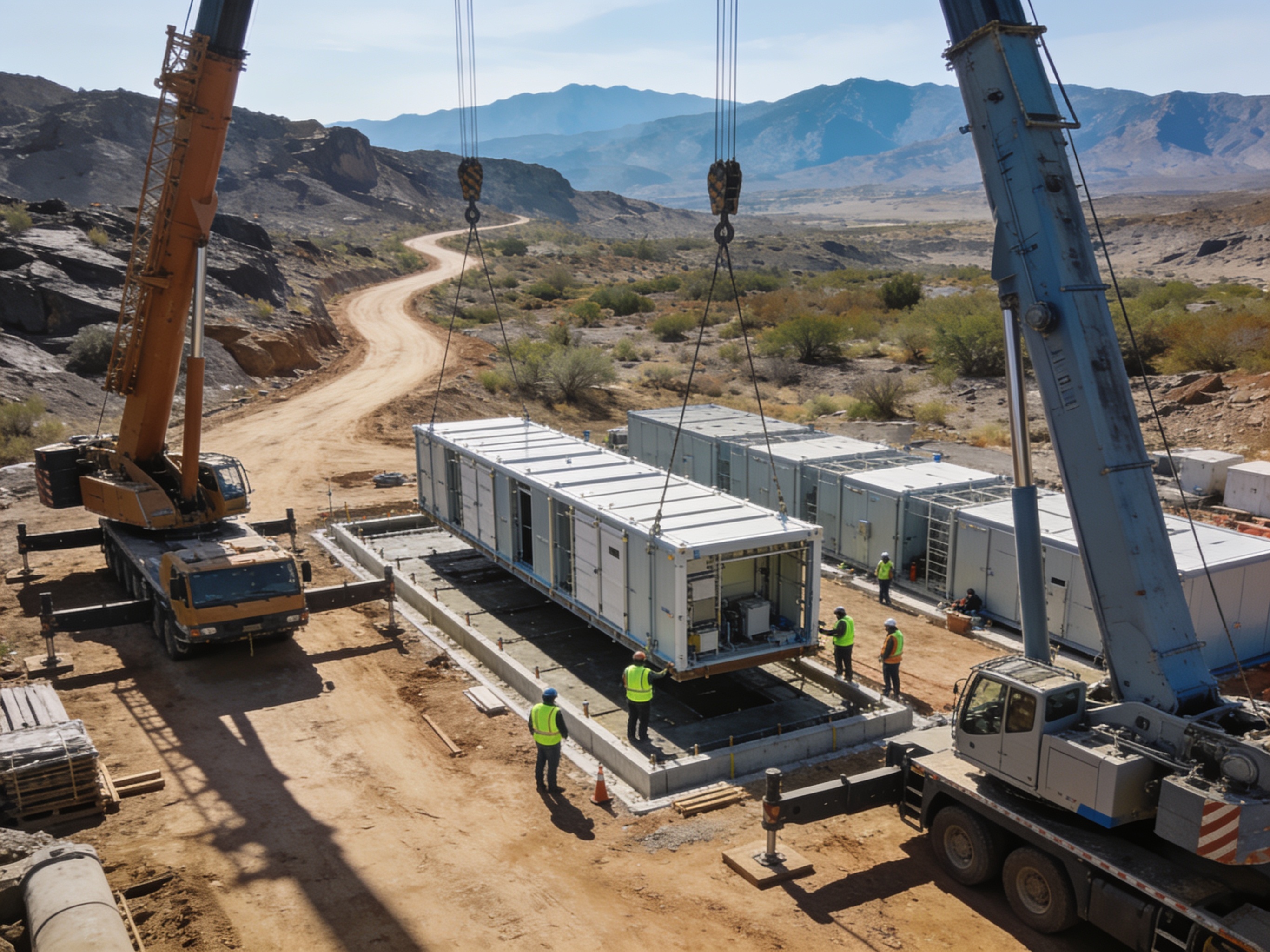 Site Access, Roads, Cranes and Module Placement